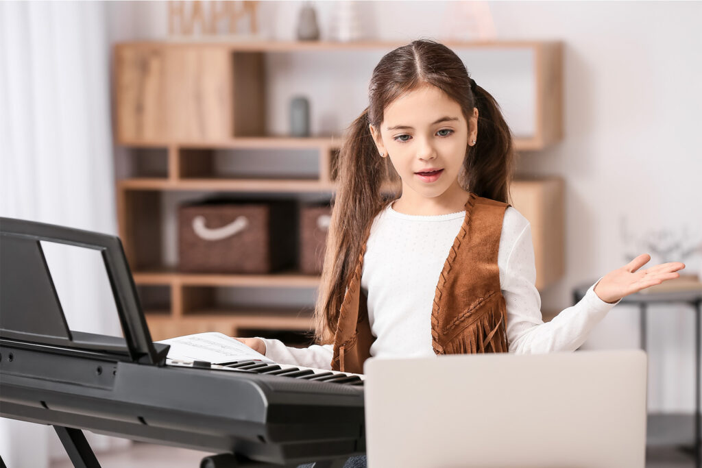 A Little Big Piano online lesson setup